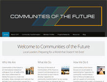 Tablet Screenshot of communitiesofthefuture.org